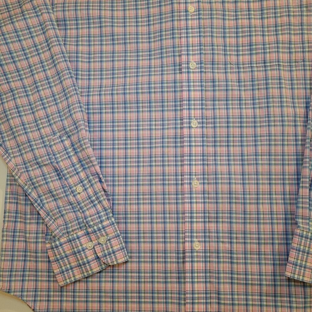 Lauren Ralph Lauren Button Up Shirt Mens Plaid Large Preppy Academia - Picture 4 of 9